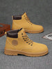 2025 New Wasp Boots High Top Work Boots British Style Men All Seasons With Or Without Thermal Lining, Plus Size Leather Boots - Casual Work Boots With Hidden Height Increase 2000s Style Streetwear